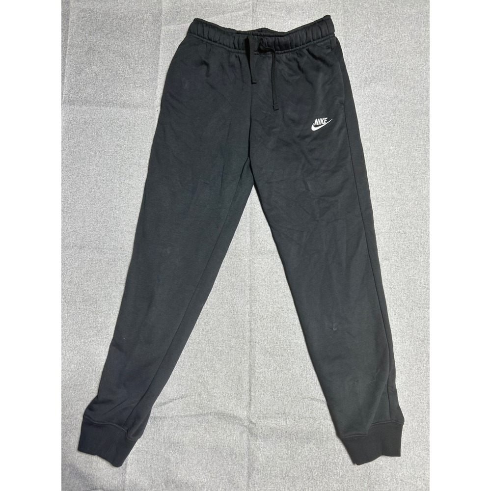 Nike Joggers Pants Mens S Black Standard Fit Mid Rise Fleece DQ5191-010